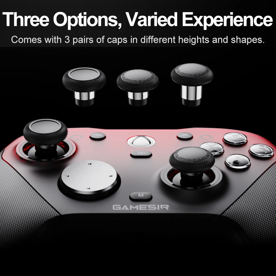 Tapas de Joystick Desmontables para GameSir G7 Pro, G7 Pro 8K, Cyclone 2 y G8 Plus Accesorios de Gamepad con Construcción de Silicona y Anillo de Acero 4