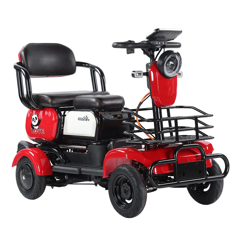 

Four Wheels Travel Mobility Scooter Lightweight Folding Stable Electric Car for Elderly People