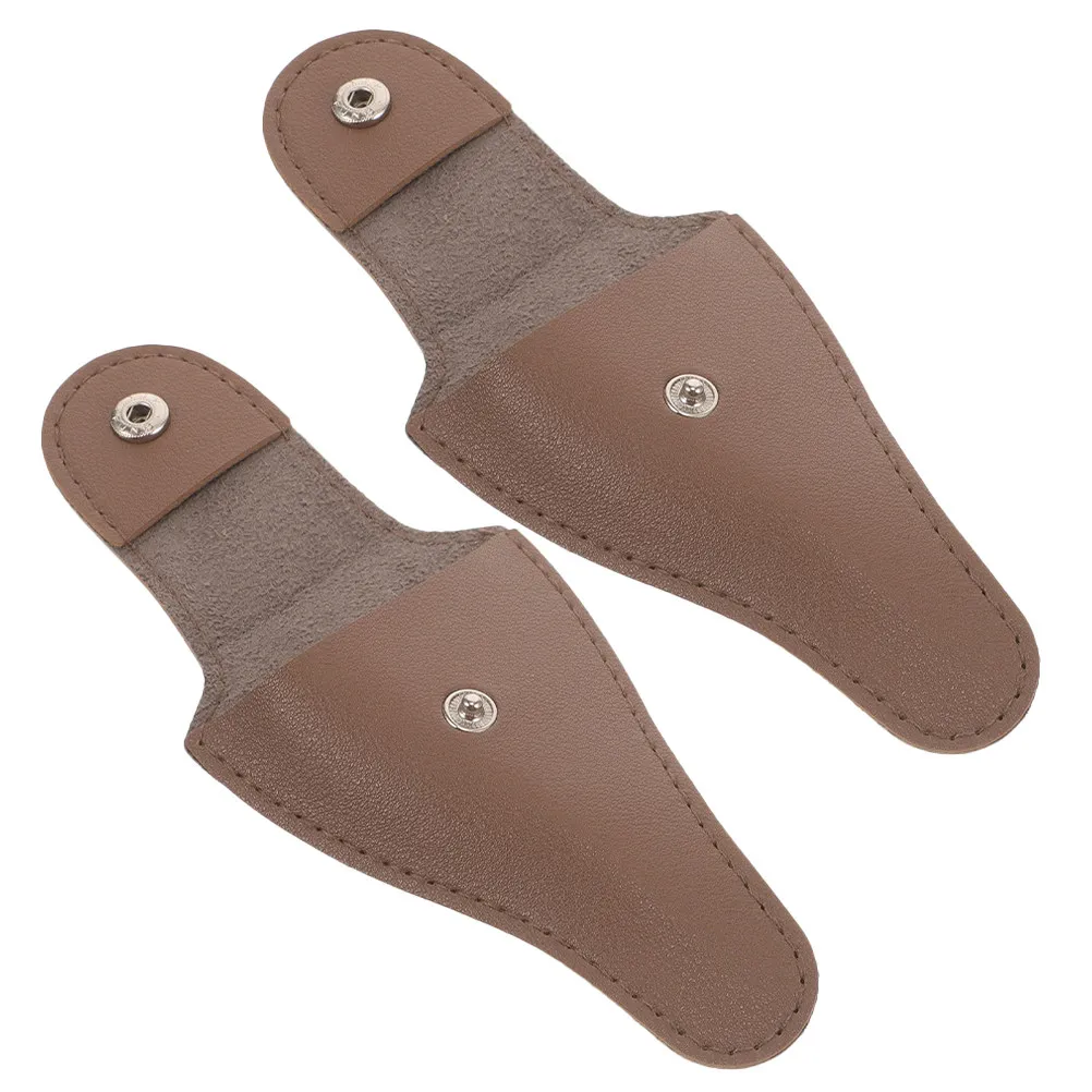 

Набор из 2 чехлов для маникюрных ножниц из ПУ, защитный чехол для ножниц и триммеров, органайзер для маникюрных принадлежностей, легкий