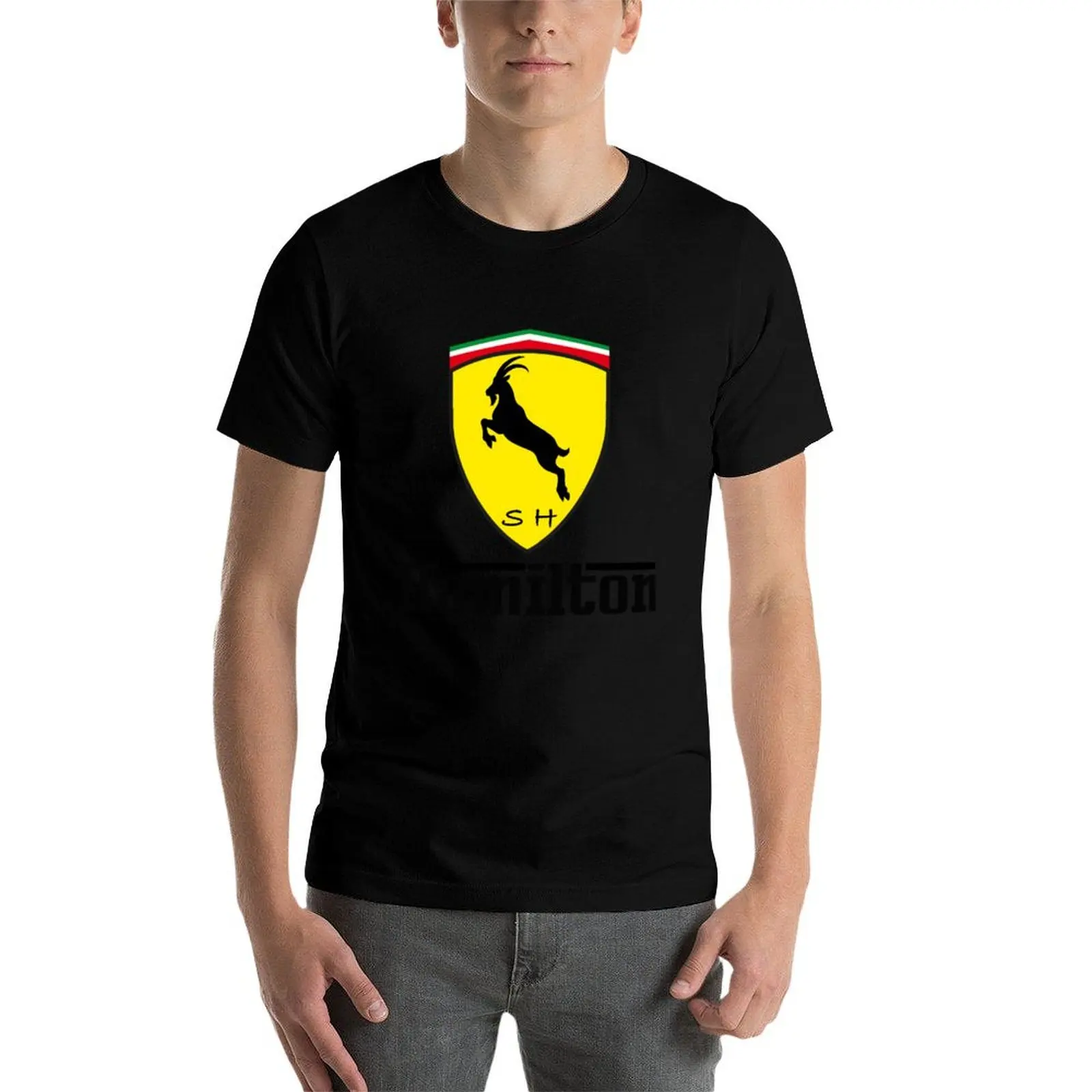 Lewis the Hamilton goat T-Shirt Worker Basic Short Sleeve Tee - view 3