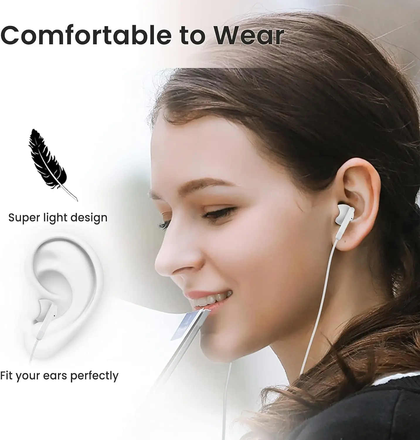 3.5mm/ USB C Earphones for Google Headphones Pixel 7a Pixel 7 6 Digital Wired Earbuds with Mic Samsung Motorola Type C Headsets