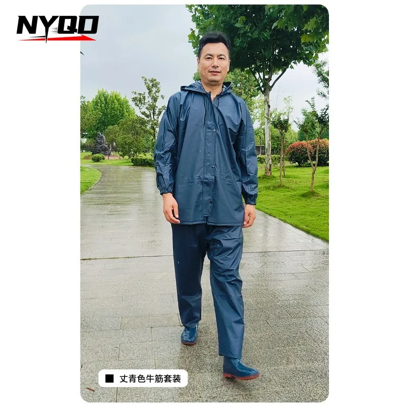 2026 New Split Rain Suit Men Women Waterproof Heavy Rainproof Raincoat Pants Set for Motorcycle Electric Bike Outdoor Cycling