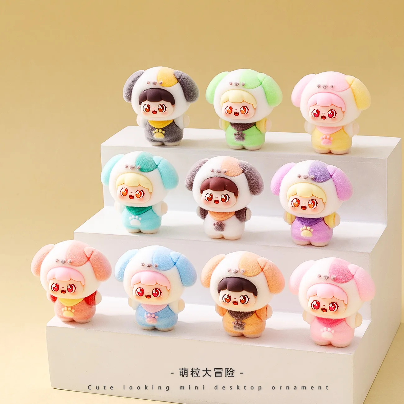 

10 pieces cute puppy figurines for desktop decoration, office accessories, and workplace ornaments