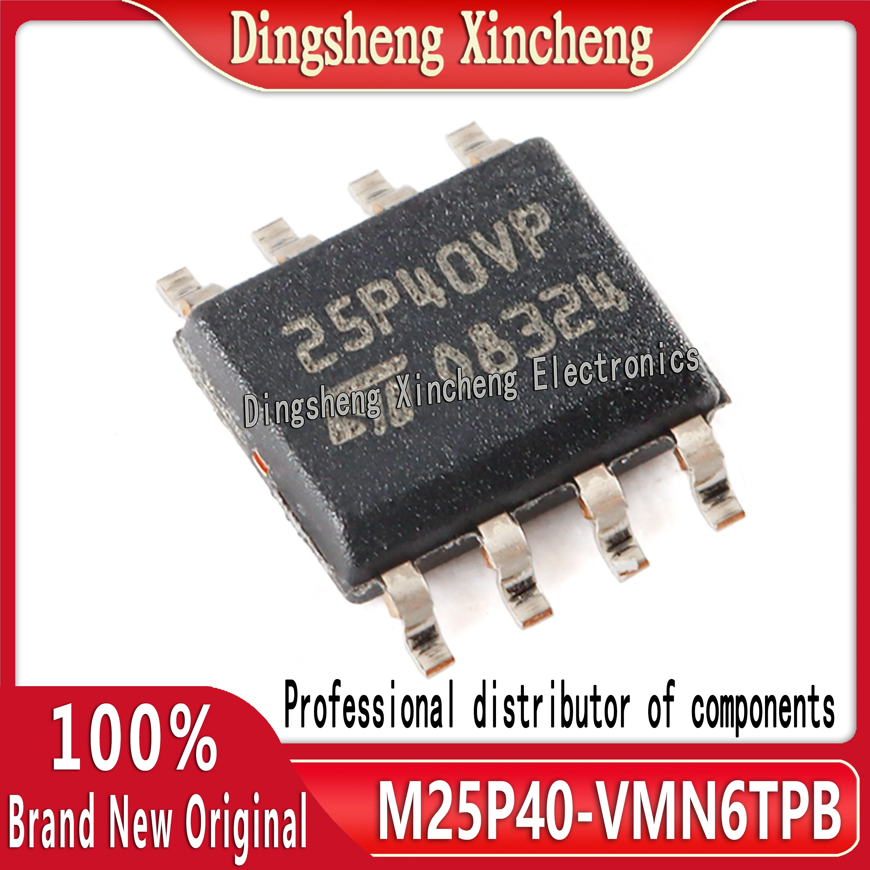 Original genuine M25P40-VMN6TPB SOIC-8 4Mb serial flash embedded memory chip  25P40VP