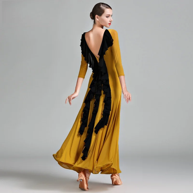 ODBD1352 Venda quente de alta qualidade Desgaste de desempenho feminino vestido de competição de salão