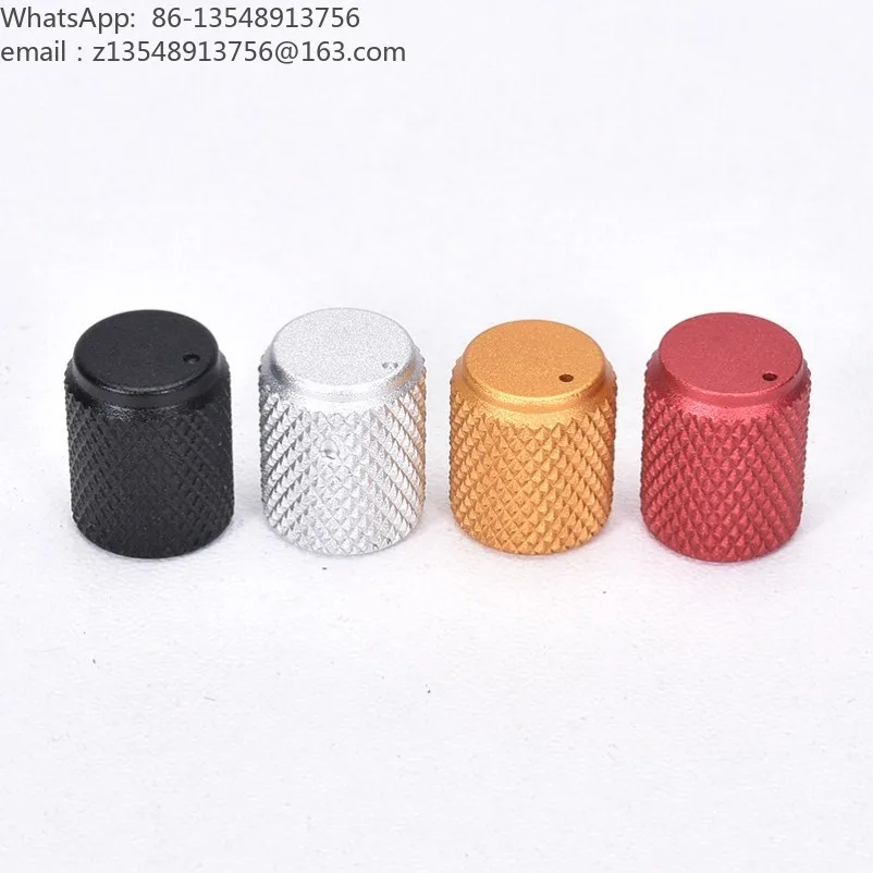 All aluminum knob, matte white sandblasted knurled knob, diameter 12, height 15