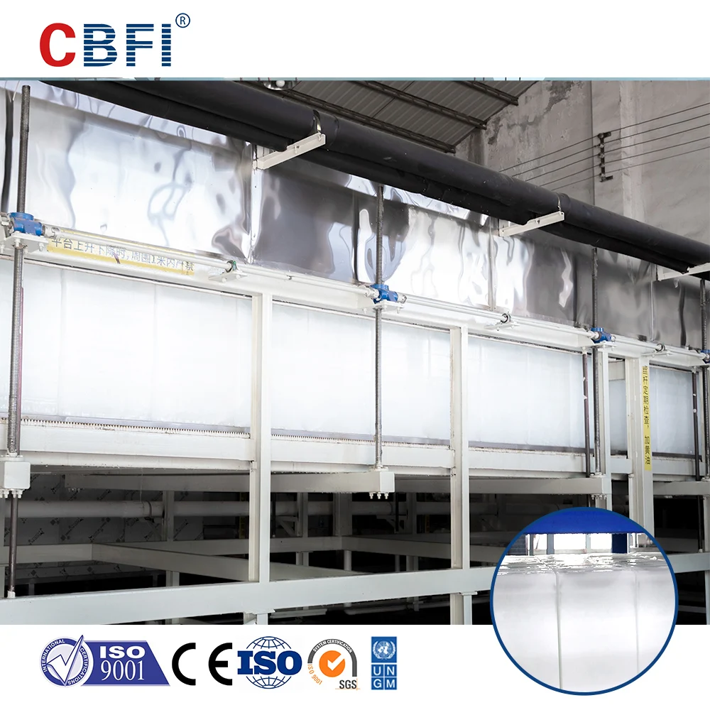 West Africa 25 Tons Direct Cooling Block Ice Plant Factory With Ice Storage Ice Block Making Machine