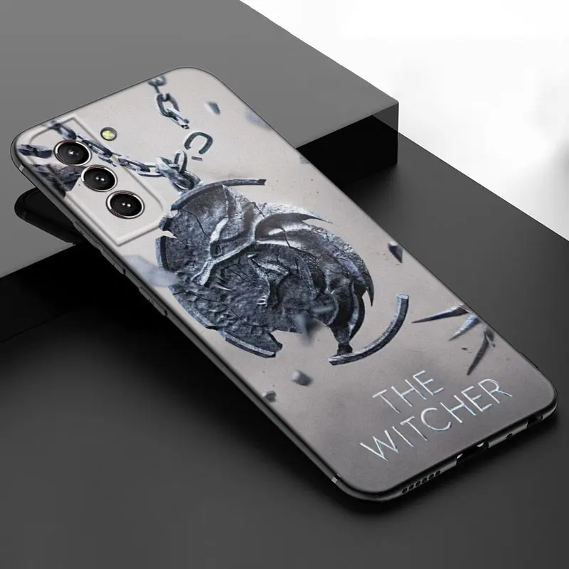 The W-Witcher Tv Show Phone Case For Samsung Galaxy S23 S21 S20 FE S24 S22 Ultra S10E S10 S9 S8 Plus Black Silicone Cover