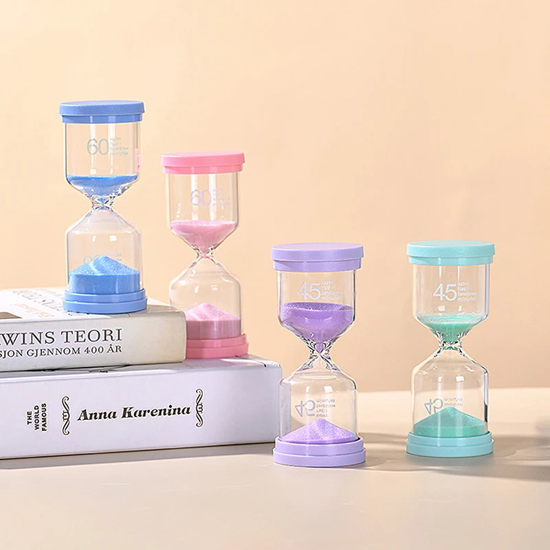 

1PC 3/5/10/15/30 Minutes Colorful Sandglass Children Kid Gift Toy Sand Timer Hour Glass Home Decoration Sand Clock