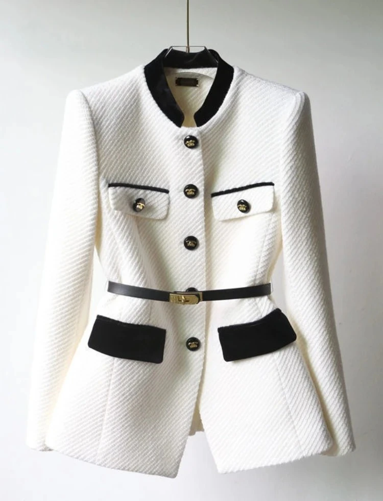 

Fashion Temperament Single Breasted Loose Women's Suit Coat New in Spring Autumn Long Sleeve Casual Ladies Blazer