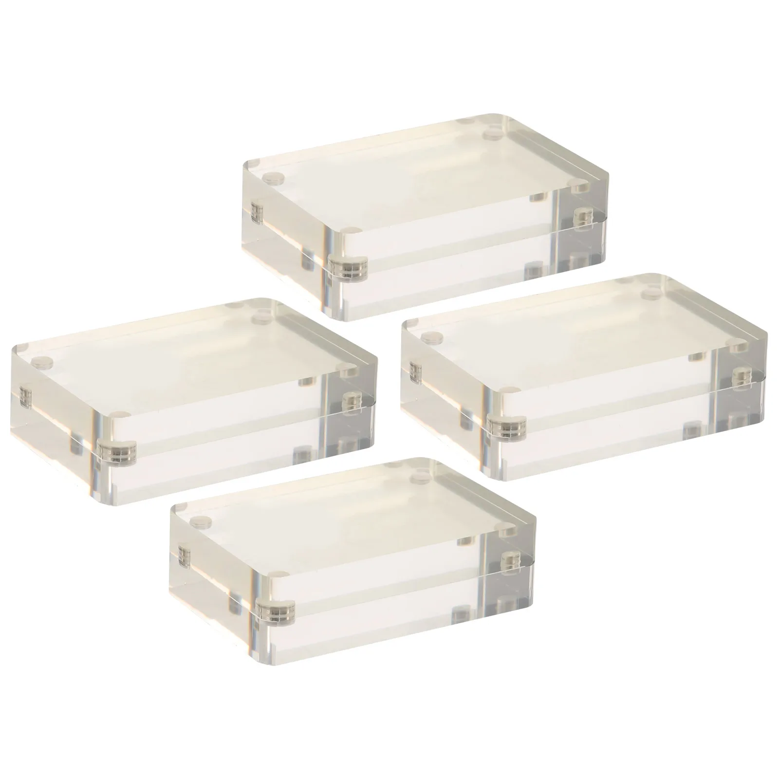 

4Pcs Magnetic Card Brick 6x4x17CM Transparent Acrylic Hard Case Game Cards Protector Display Cover AntiScratch