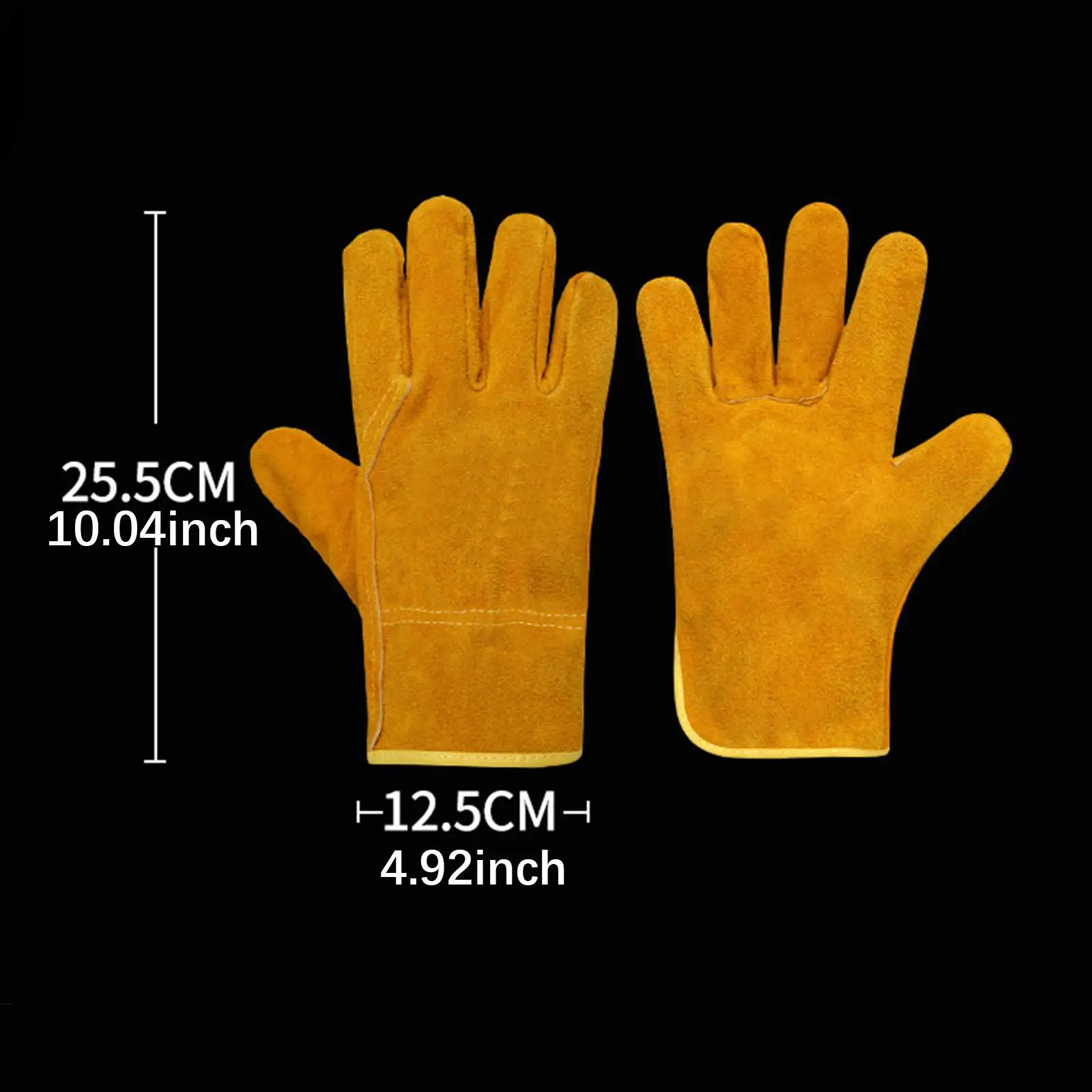 Welding Glove Work Gloves Anti Scalding Welder Reinforced Fire Resistant Women