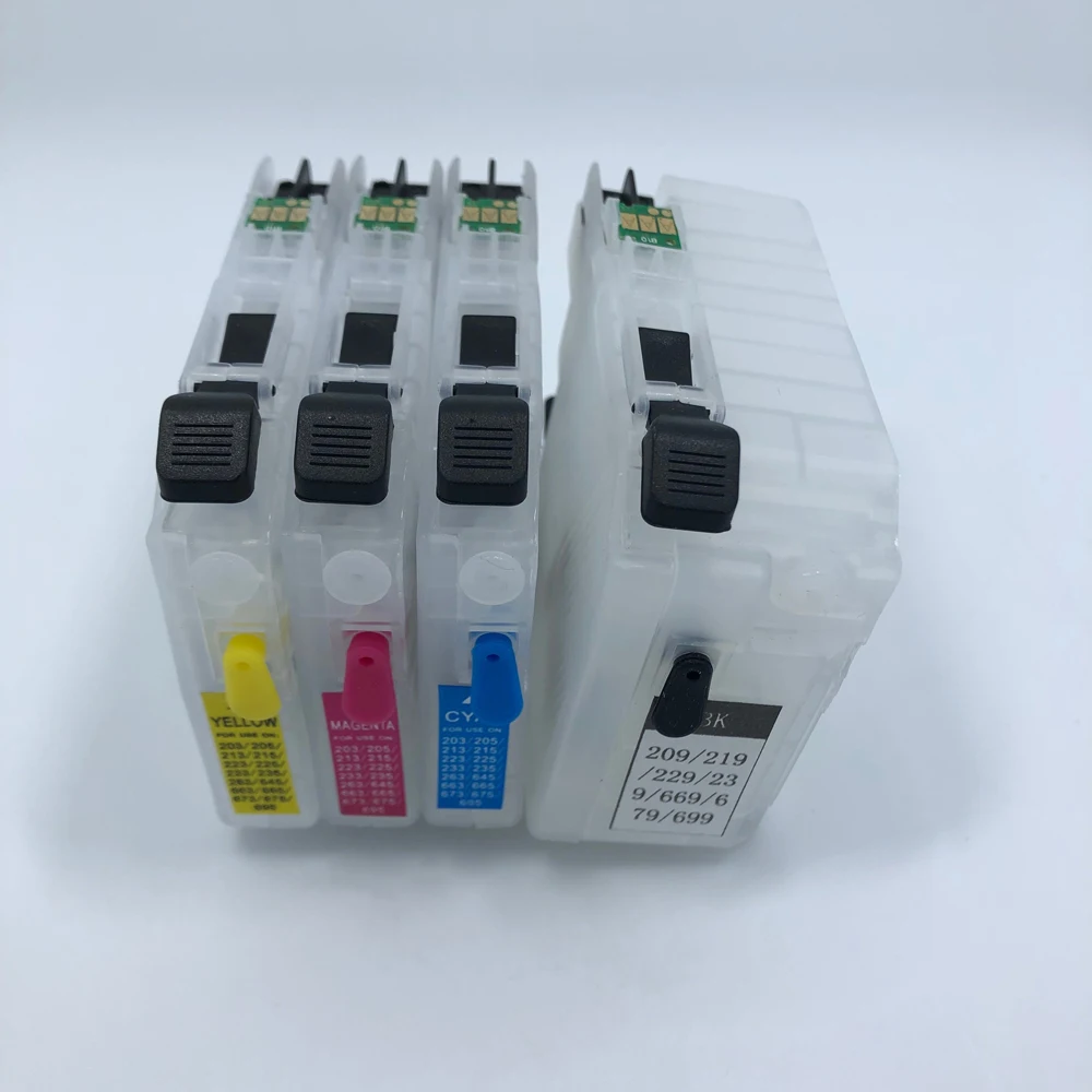 

4PCS Empty Refillable Ink Cartridge LC669 LC665 with ARC for Brother MFC-J2320 MFC-J2720 printer