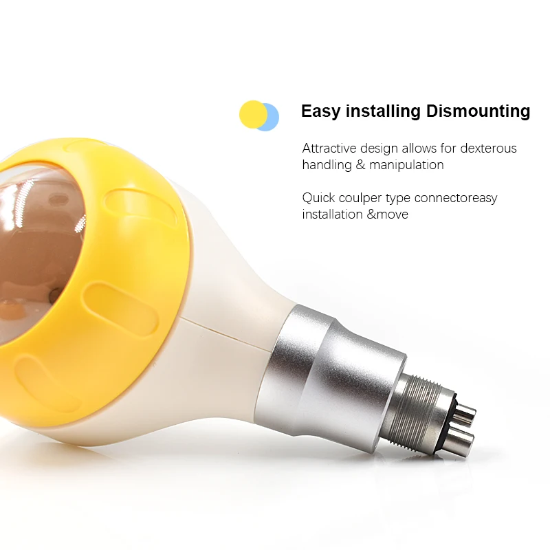 Pistola de jato de profilaxia dentária para clareamento e polimento de dentes, pulverizador de ar/água intraoral, peça de mão com 2/4 furos