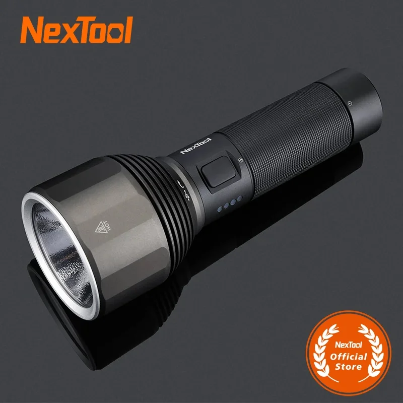 NexTool Rechargeable Flashlight 5000mAh 2000lm 380m 5Modes IPX7 Waterproof LED Light Type-C Camping Outdoor Searching Torch