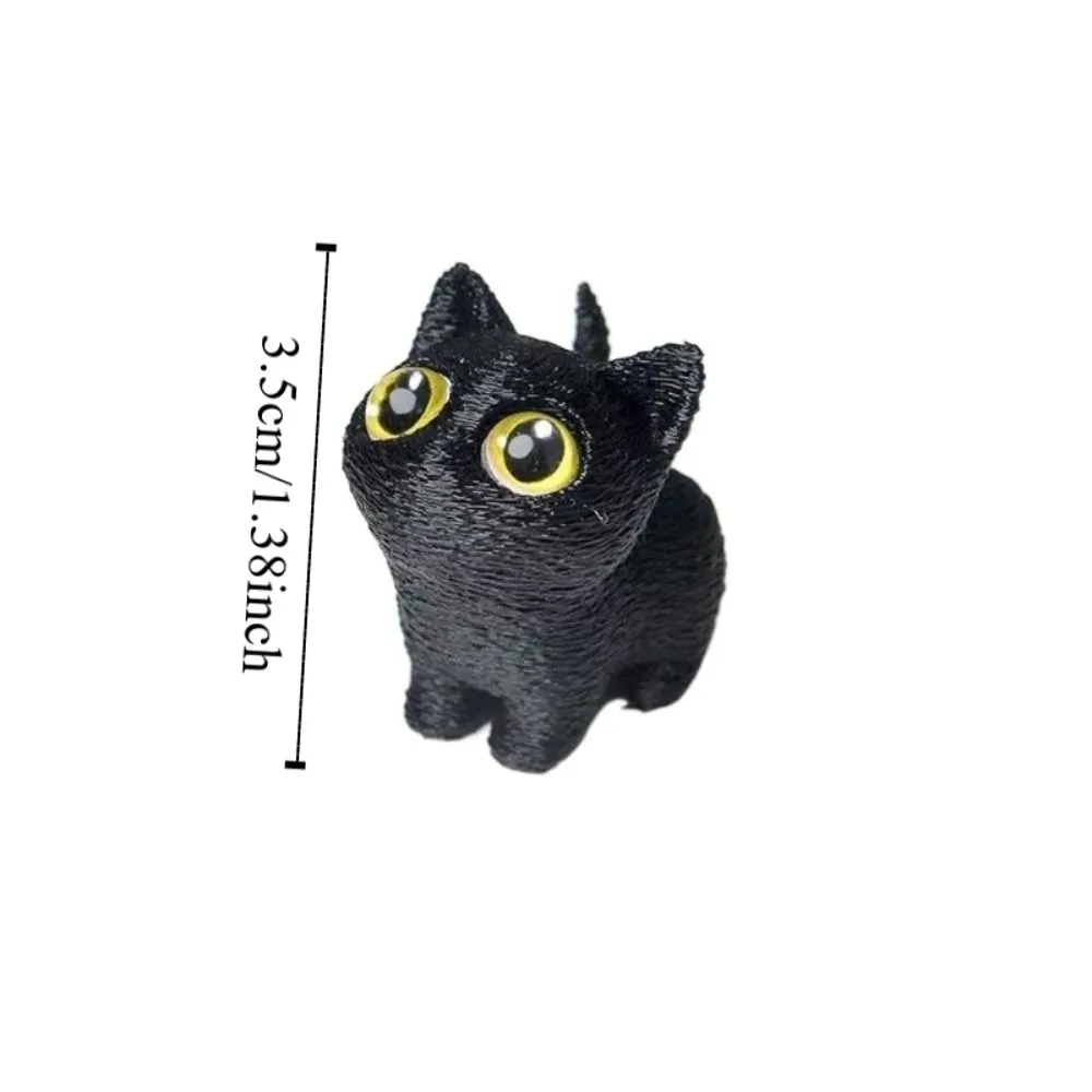PLA Halloween Kat Anime Figuur Handwerk Model 3D Geprinte Katten Beeldjes Speelgoed Ornament Display Kitten Micro Landschap Ambachten