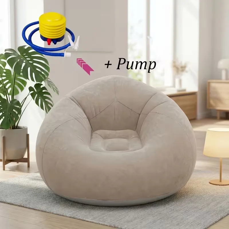 Large Lazy Inflatable Sofa Chairs PVC Lounger Seat Bean Bag Sofas Pouf Puff Couch Tatami Living Room Supply