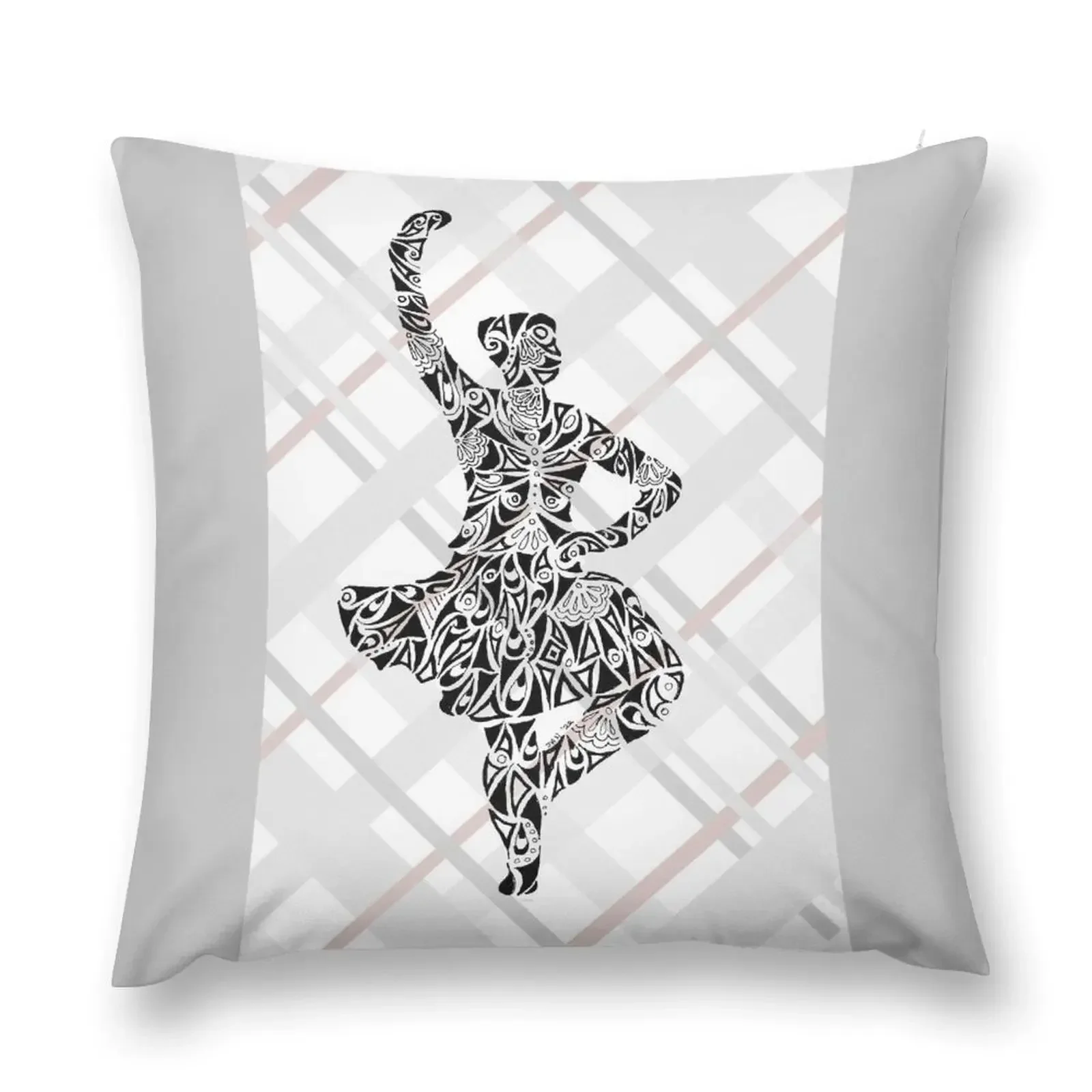 

Highland Dancer Plaid Throw Pillow luxury throw pillow covers Christmas Covers Throw Pillow Covers