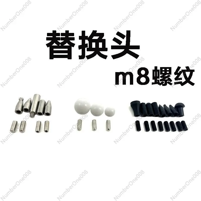 

12mm Car Dent Repair Kit, M8 Hook Head Lever Tool for Auto Body Prying, Paintless Dent Removal Puller with Interchangeable Heads