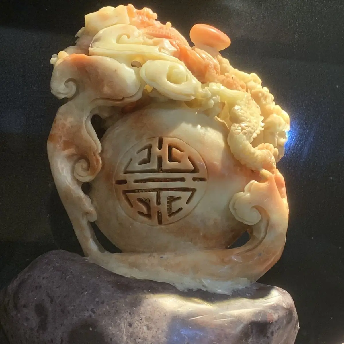 Qingtian stone carving boutique ornament home decoration collection gift