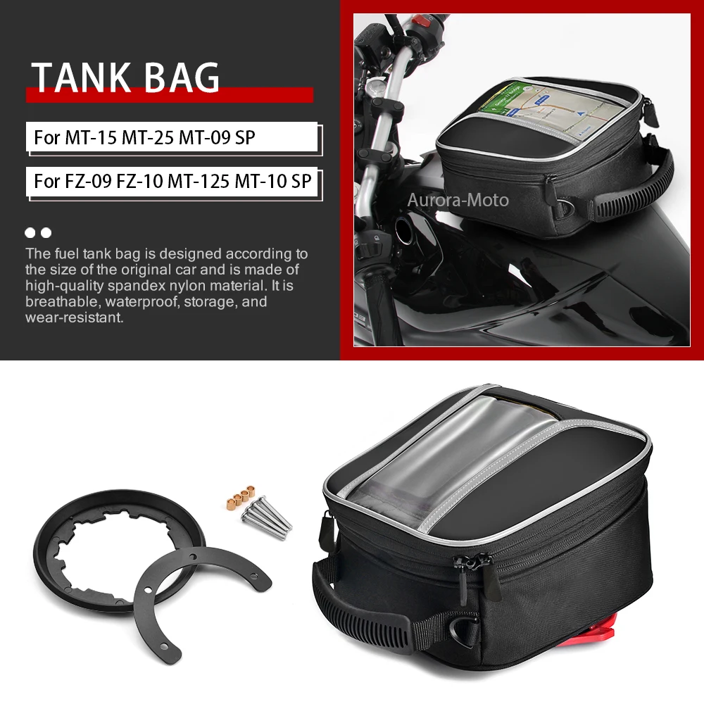 

Motorcycle Navigation Fuel Tank Bag Flange For YAMAHA MT-15 MT-25 MT-03 MT-09 SP FZ-09 MT-10 SP FZ-10 MT-125