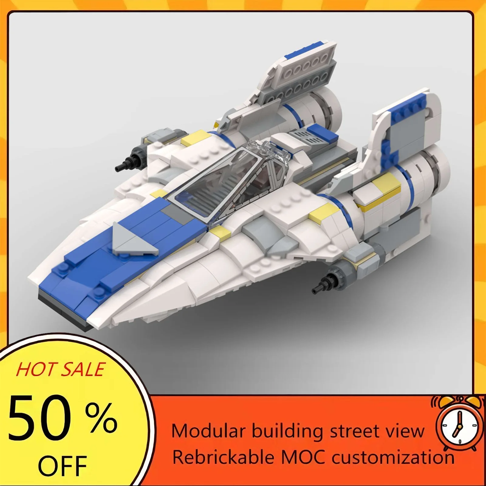 

Набор для сборки космического корабля из 428 деталей, популярная модель по мотивам фильма «Звёздные войны», модульный конструктор, технологичный подарок, игрушка для детей на праздники