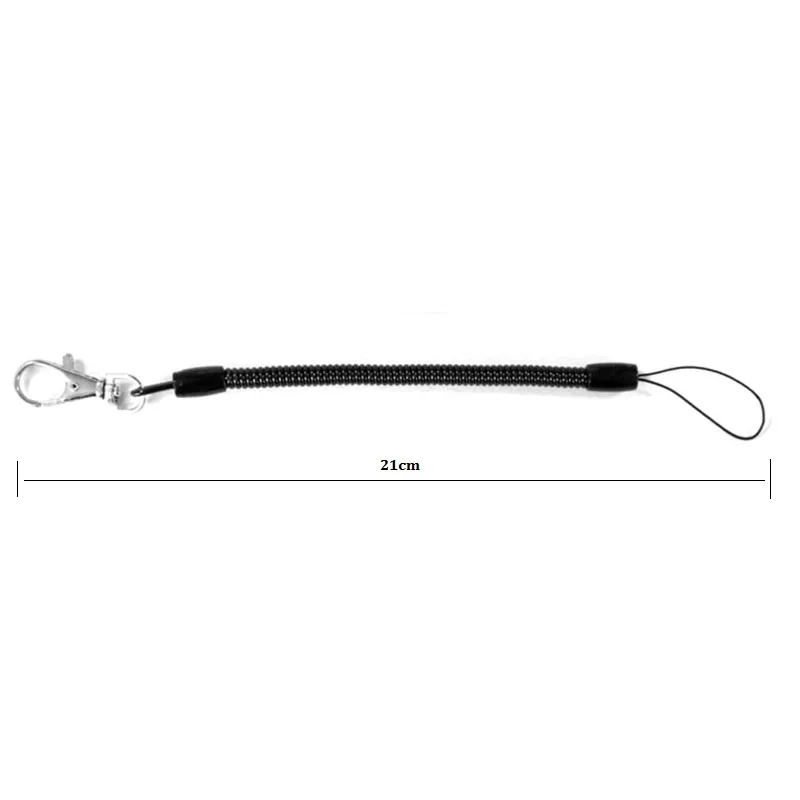 1PC Anti-Lost elastyczna elastyczna sprężyna śrubowa kółko do kluczy Spiral brelok brelok — zdjęcie 3