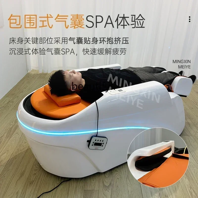 

AY7Intelligent automatic electric massage shampoo bed beauty salon water circulation fumigation head treatment bed