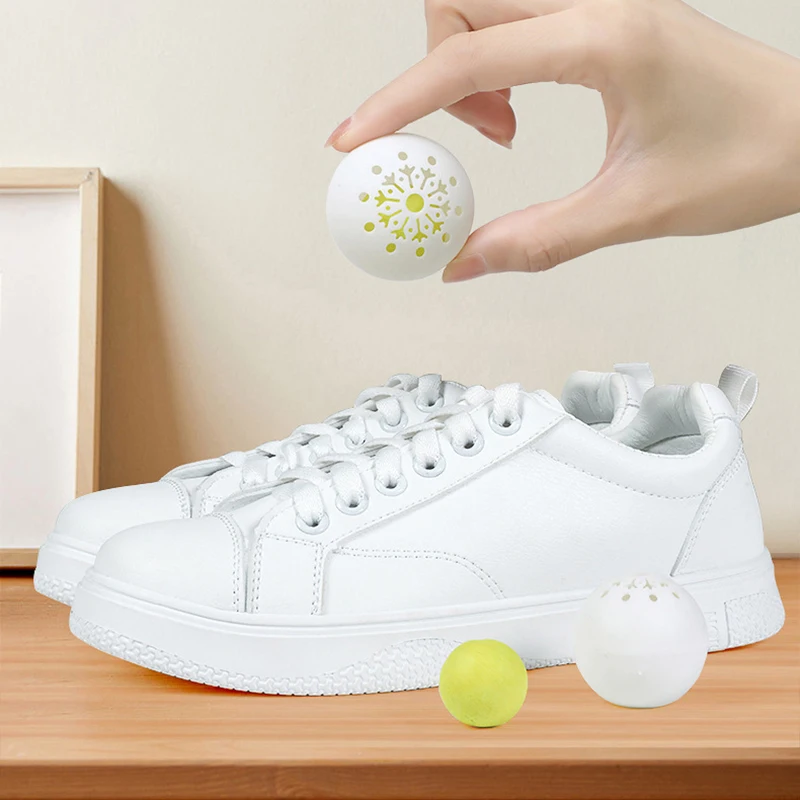 6pcs/bag Ball Shoe Deodorizer And Freshener Ball Fruity Fragrance Essential Foot Care Deodorant