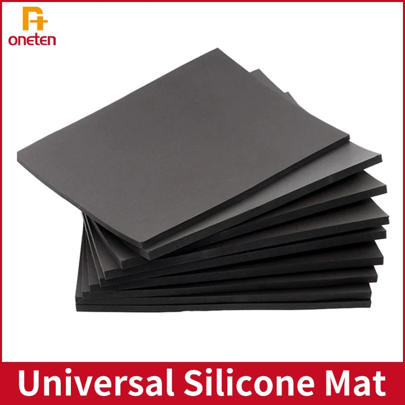 25x20cm Universal Silicone Mat Super Soft OCA Vacuum Lamination Machine Rubber Mat LCD OLED Screen Repair Tool Black Sponge Pad