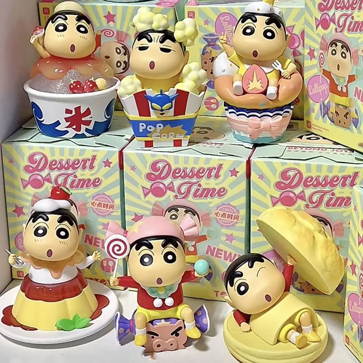 Crayon Shin-Chan Dessert Time Serie Nohara Shinnosuke Blind Box Figur Kawaii Actionfigur Desktop-Ornament Modell Spielzeug Geschenk – Detail 3