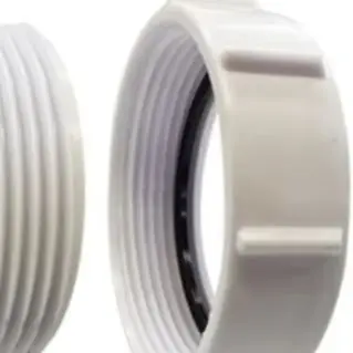 2PCS 40mm White PP Straight Pipe Connector With Gasket For PVC Copper Waste Drain Extension Fitting Kitchen Bath Shower Plumbing