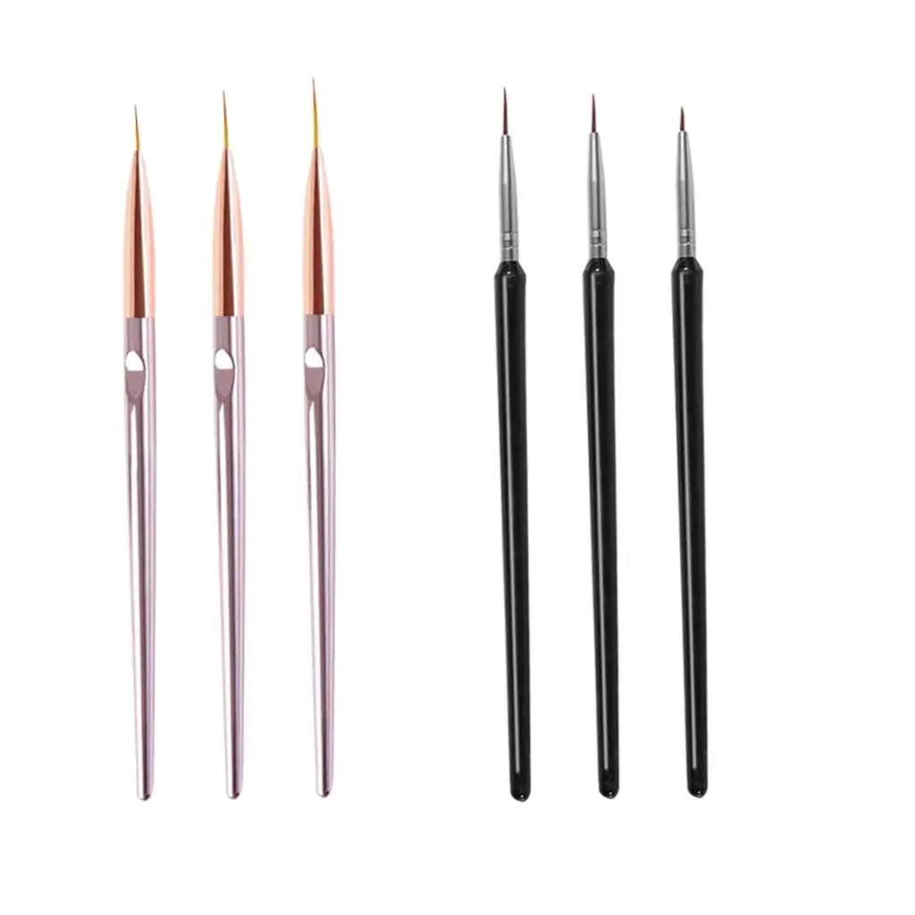 3Pcs Professional Nail Art Pen Set DIY Flower Leaves Salon Use Details Home