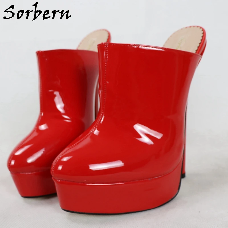 

Sorbern Mature Platform Slip On Women Pumps High Heels Shoes Woman Heels Size 45 Thick Heels Pump Shoe Lady Size 10 Shoes