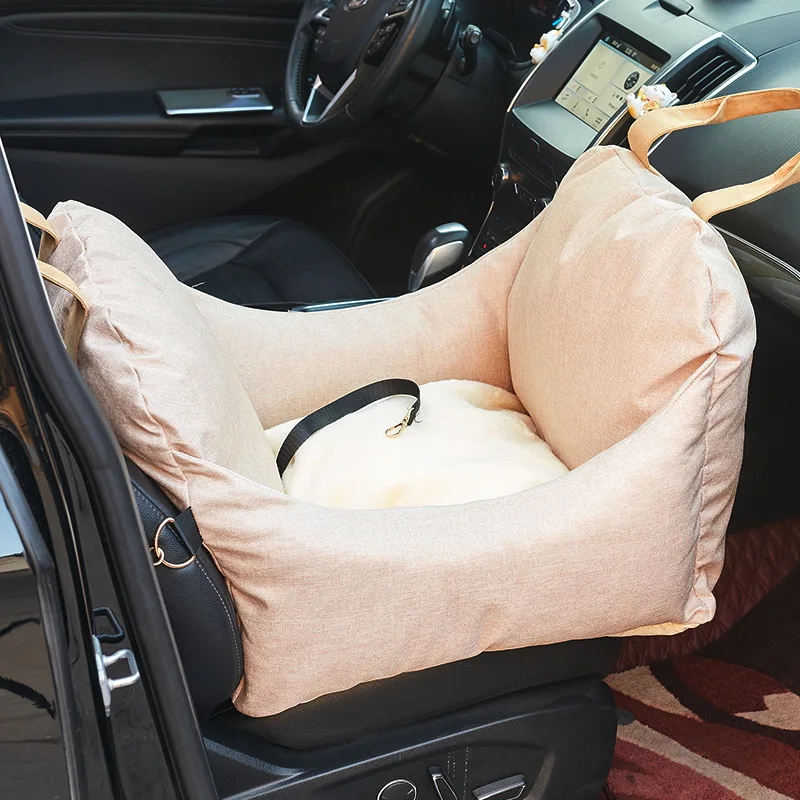 Hot sale breathable cover remove antiskid bottom fast delivery dog car booster seat in stock