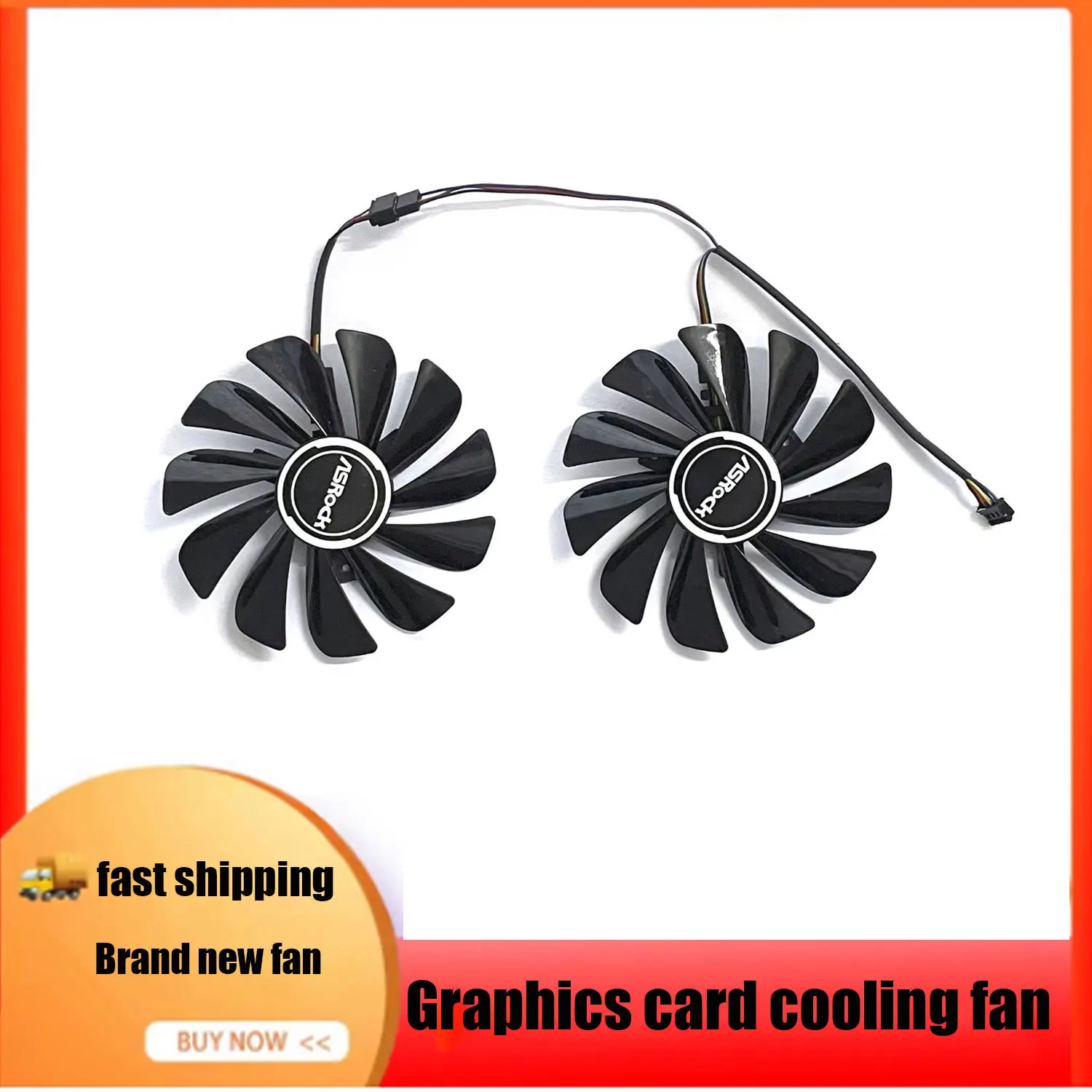 4PIN CF1010U12S FDC10U12S9-C 95MM RX5700 GPU Fan for ASRock Radeon RX 5700 5700XT Cooling Fan