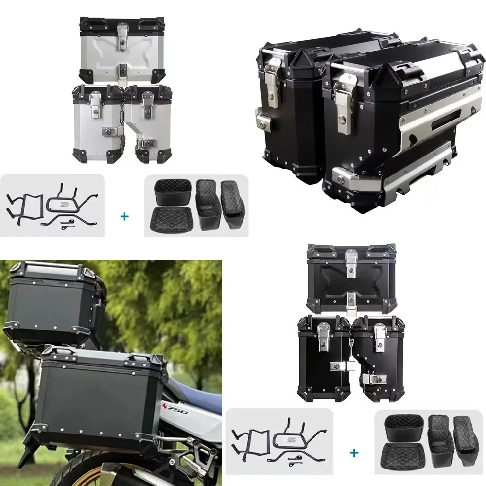 

800MT MT800 Motorcycle Luggage Box Aluminum Side Rack Storage 38L/45L Tool Box for MT 800MT
