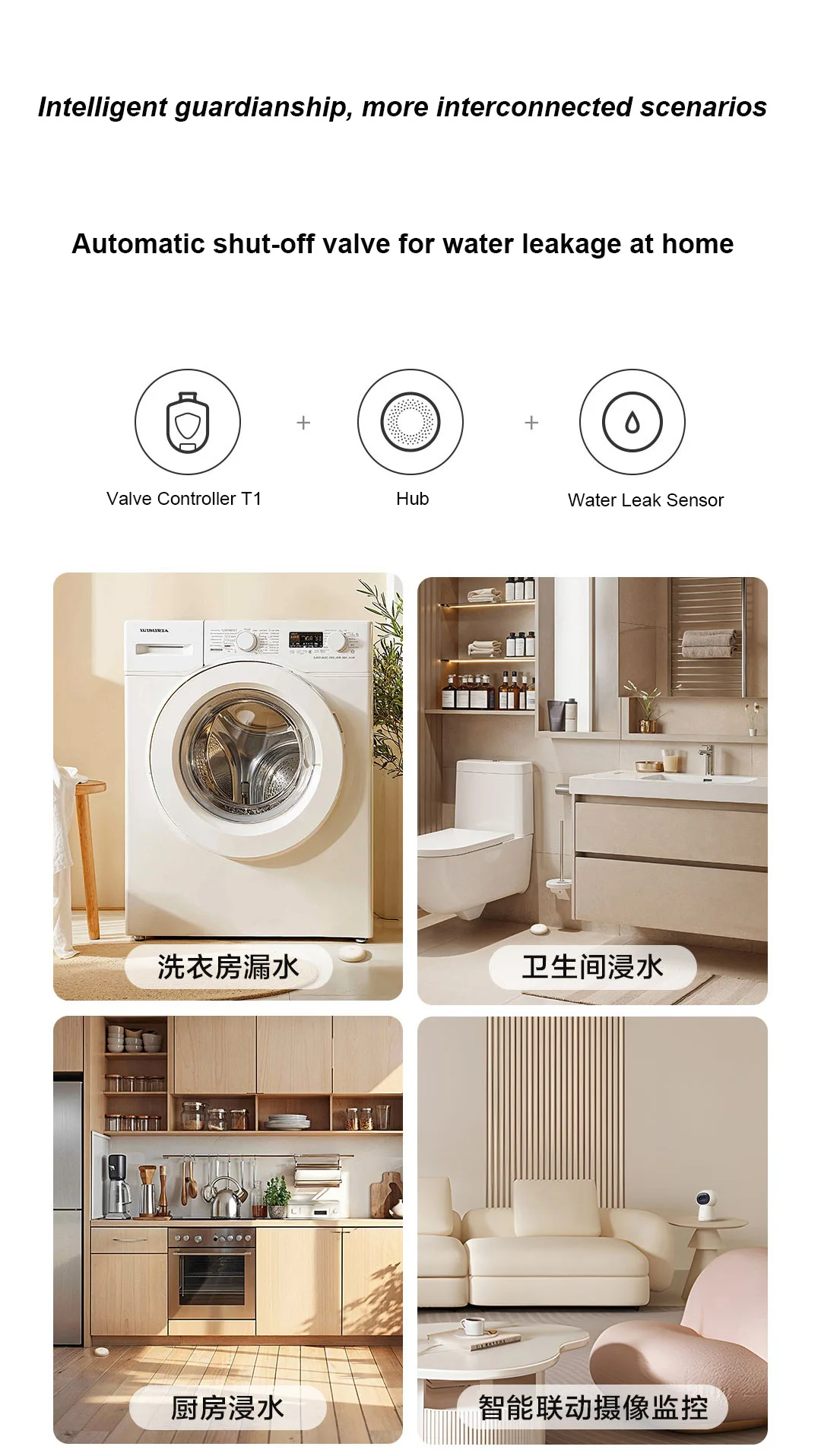 China Version Aqara Smart Valve Controller T1 Zigbee Easy Install APP Remote Control Countdown Shutoff Work HomeKit Aqara APP