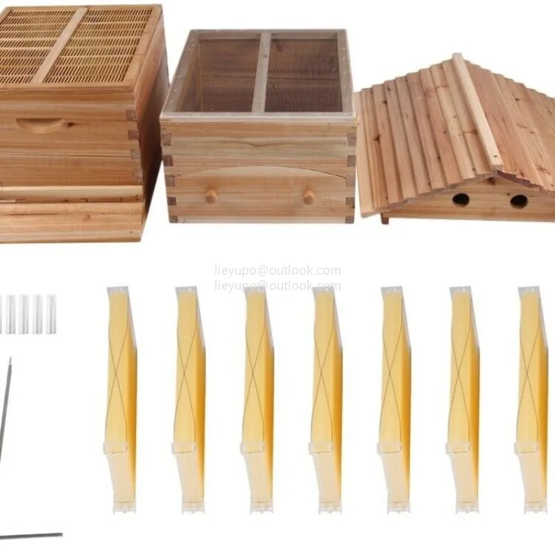 Self-Flow Bee Hives Fir Boiling Wax Beehive Automatic Honey Flow Device Full Set of New Beekeeping Tools