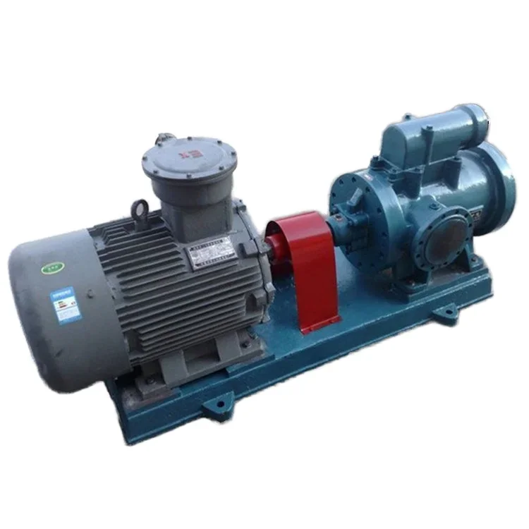 

High pressure three screw oil pump lubricating oil booster pump