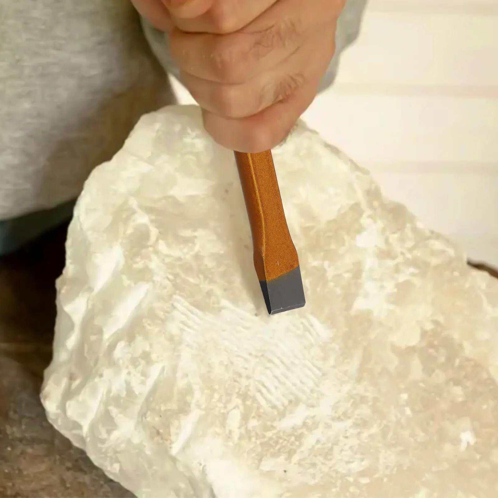 

Home Use Masonry Chisels 150mm Small Size Sturdy And Stable Shock Absorption Handles Comfortable Grip Cutting And Splitting