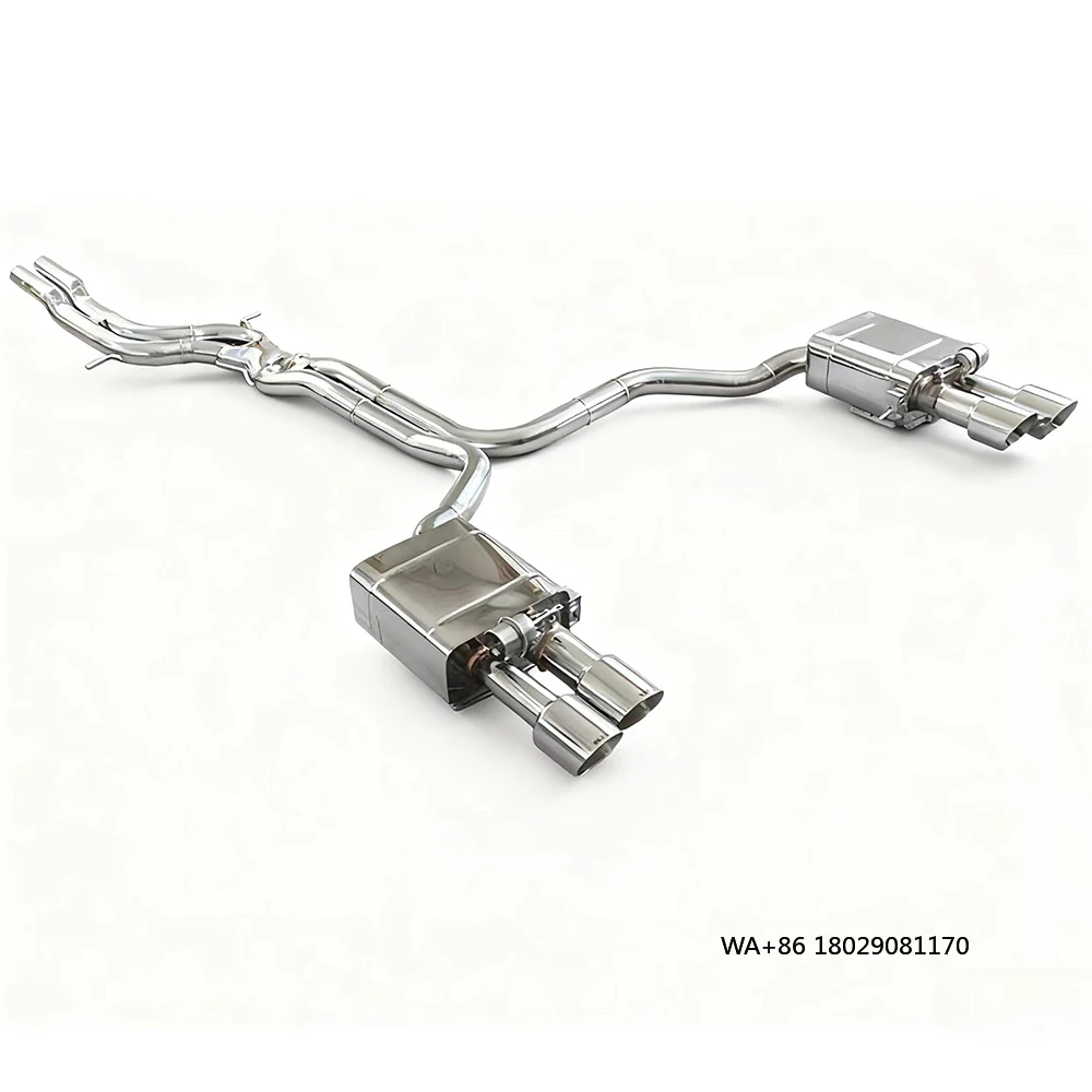 

Выхлопная труба Высокопроизводительная A6 A7 C7 3.0T 2013-2017 Catback Exhaust Quad 304 Выхлопные трубы из нержавеющей стали