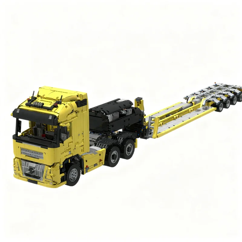 4443pcs MOC Volvoeed FH Aero Low Loader Trailer Technical Expert Builder Model Toy Building Blocks Construction Christmas Gifts
