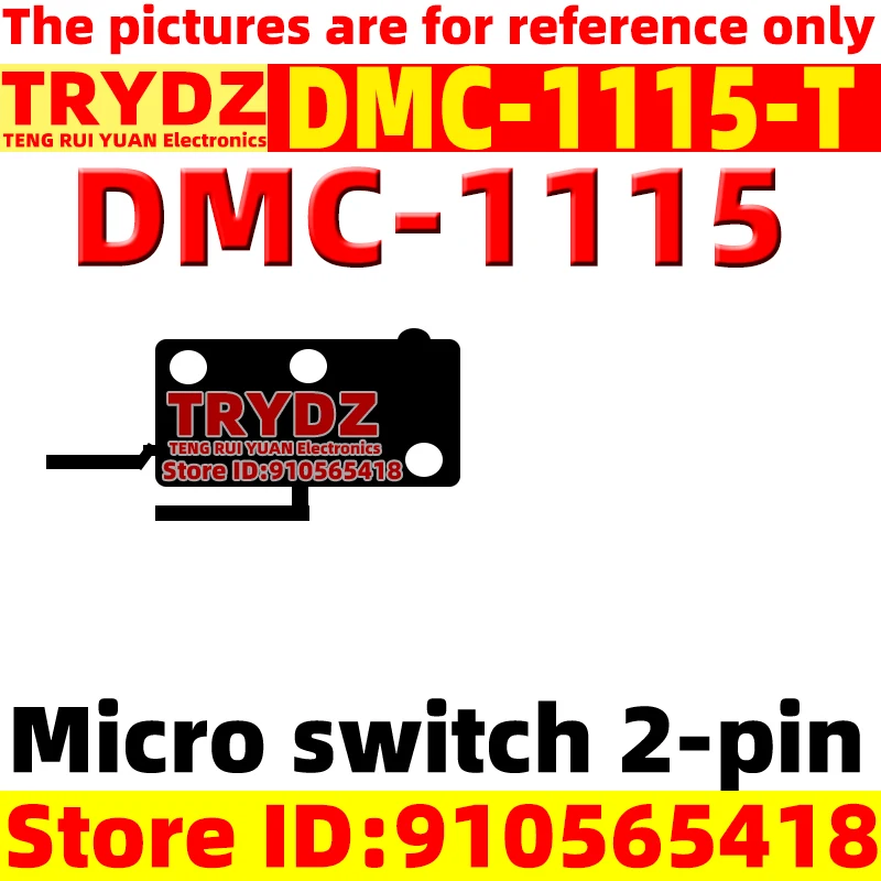 5-1pcs DMC-1115-T DMC-1115 15A250V Micro motion 2-pin limit contact switch