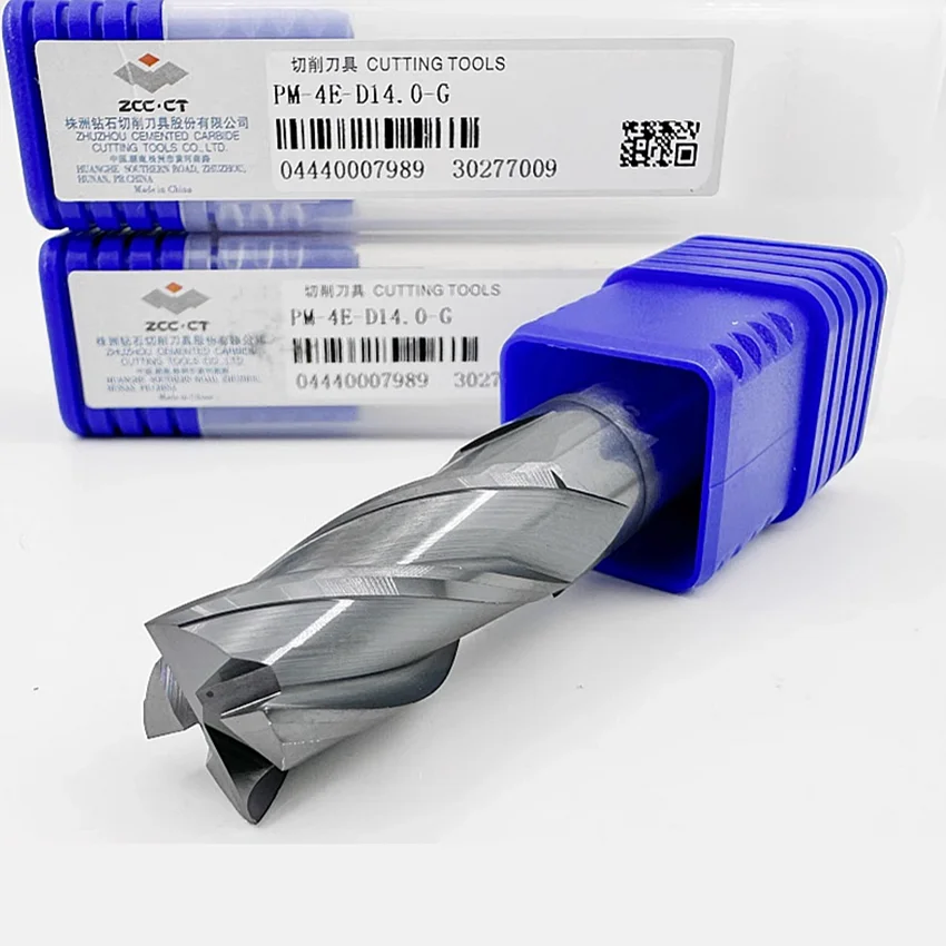 PM-4E-D12.0-G/PM-4E-D14.0-G/PM-4E-D16.0-G/PM-4E-D18.0-G/PM-4E-D20.0-G ZCC.CT CNC PM-4E-G Frese piatte a 4 flauto Frese 4T