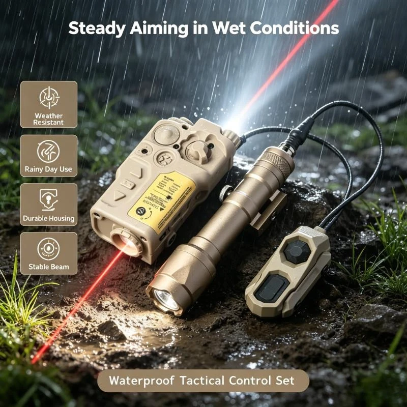 Steady & Strobe Dual Mode Green Light Tactical Module Comes With Battery Box For Night Outdoor Hobby Wargame Activities
