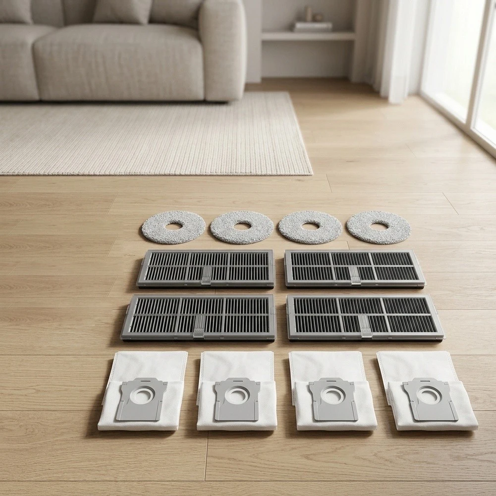 Mops Filter Dust Bags For Dreame For X30Pro L10S Robot Vacuum Cleaner Accessories Dry And Wet Usage For Floor Cleaning