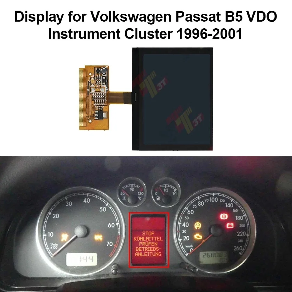 ​VDO Display For Volkswagen Passat B5.5 / Golf IV / Seat Alhambra / Sharan Instrument Cluster