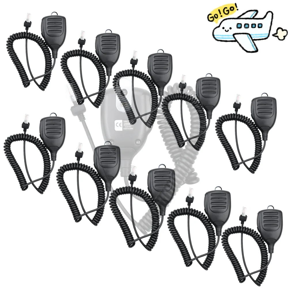 Ручной микрофон HM-152, 10 шт., для мобильного радио ICOM IC F121 F221 IC F520 IC-F521 IC-2800H F5011 F6011 F6021 F6121 F6061 F2721