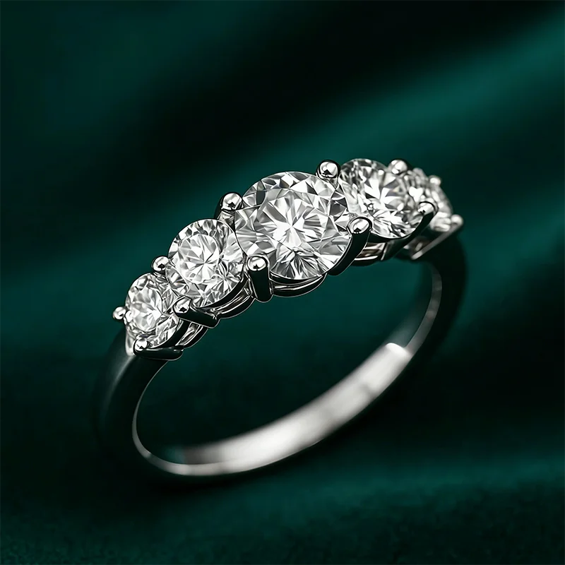 

Кольцо из платины 950 пробы с выращенным в лаборатории бриллиантом HPHT DEF VS-VVS, 1.60 карат, круглая огранка, для женщин.